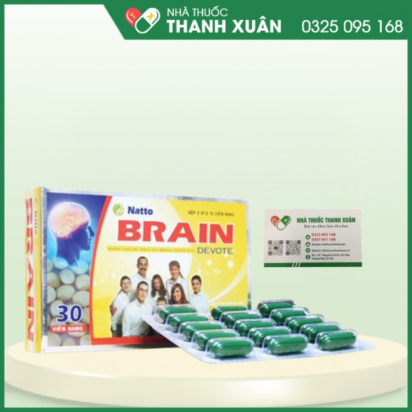 Natto Brain Devote - Hỗ trợ tăng cường tuần hoàn não, tăng sức bền thành mạch